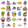 Lote de 50 stickers japoneses, Kawaii Daily Stickers-MAINICHI