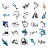 Set of 50 Japanese stickers, Kawaii Shark Stickers-SAME