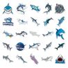 Set of 50 Japanese stickers, Kawaii Shark Stickers-SAME