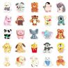 Lot de 50 autocollants japonais,Stickers Kawaii Peluche-NUIGURUMI