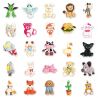 Lote de 50 pegatinas japonesas, Kawaii Plush Stickers-NUIGURUMI