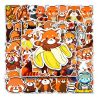 Lotto di 50 adesivi giapponesi, adesivi Kawaii Red Panda-RESSAPANDA