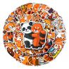 Lot of 50 Japanese stickers, Kawaii Red Panda Stickers-RESSAPANDA