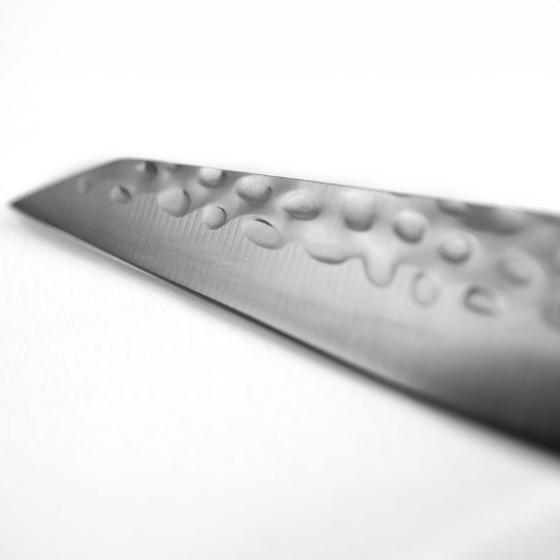 Cuchillo japonés para verdura BUNKA martillado - con saya magnética y caja de regalo - hoja 9 cm