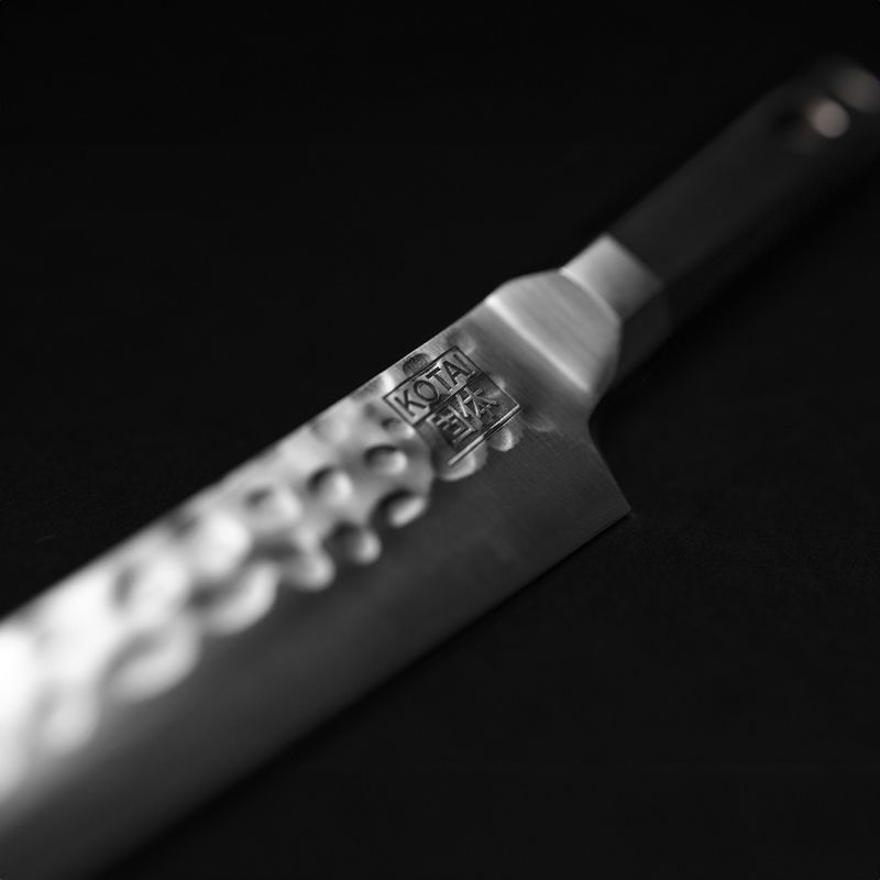 Cuchillo japonés para verdura BUNKA martillado - con saya magnética y caja de regalo - hoja 9 cm