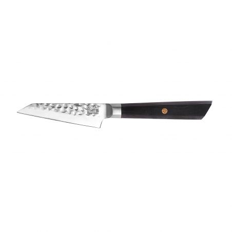 Cuchillo japonés para verdura BUNKA martillado - con saya magnética y caja de regalo - hoja 9 cm