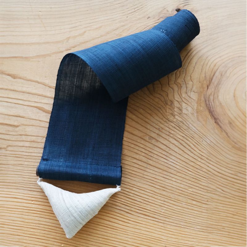 Fino tapiz japonés en cáñamo, pintado a mano, HANABI