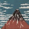 Cortina noren japonesa Monte Fuji - AKAFUJI - Hokusai -
