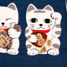 Cortina noren japonesa 7 gatos de la suerte - NEKO