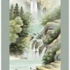 Kakemono Kakejiku Japanese succession of waterfalls - TAKI NO RENZOKU