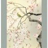 Kakemono giapponese kakejiku uccello su ciliegio - SAKURA NO KI NO TORI