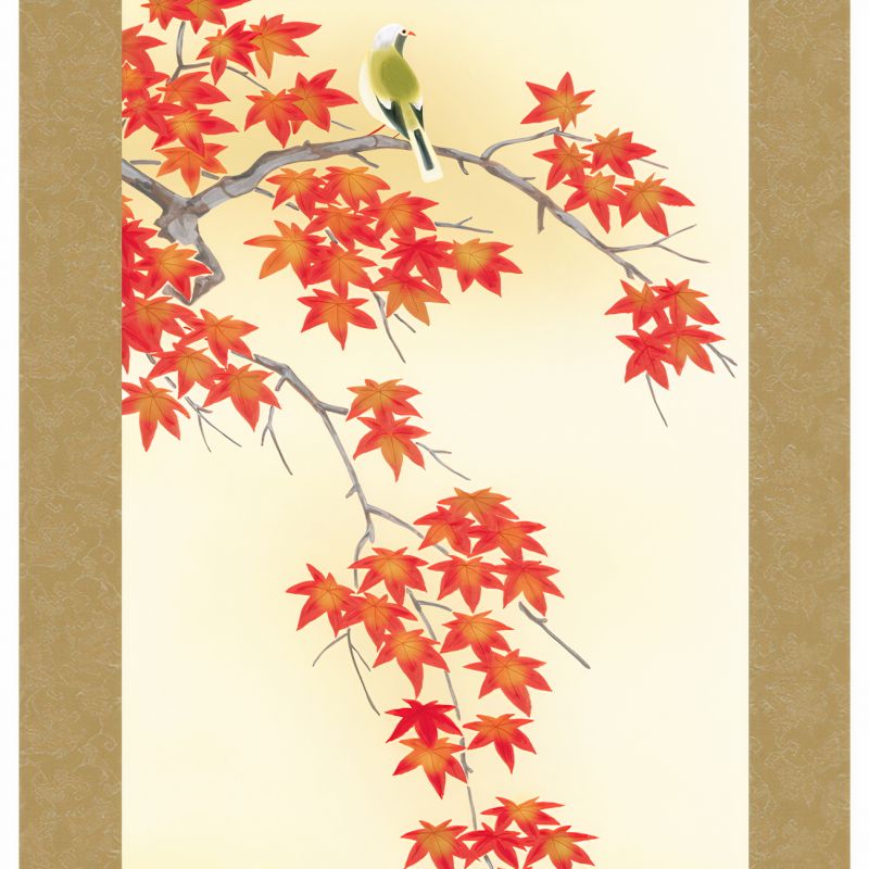 Kakemono Kakejiku giapponese, autunno - MOMIJI