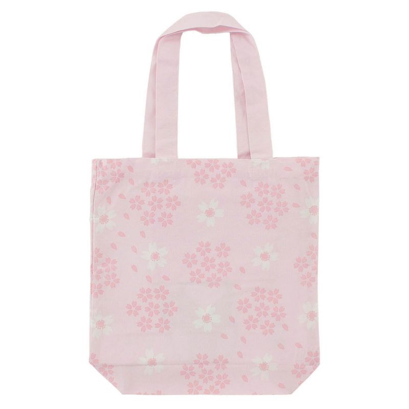 Sac tote bag 100% coton Chien Shiba et fleurs de Sakura-SAKURA NO HANA