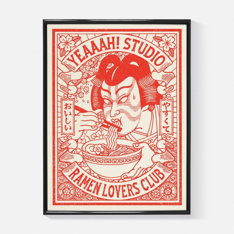 Illustrazione 30x40 cm, Ramen Lovers Club, Yeaaah Studio