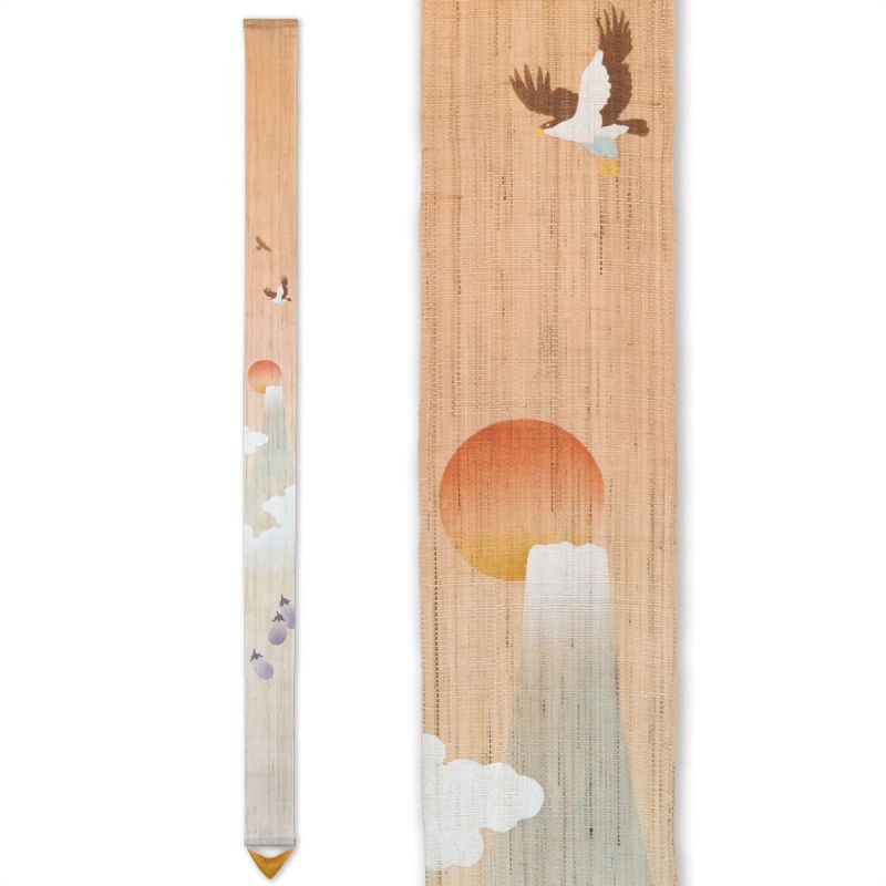 Fine tapisserie japonaise en chanvre, premier rêve, Hatsuyume