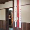 Fine Japanese hemp tapestry, Lucky visit, Fuku mairi