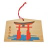 Japanese wooden EMA amulet