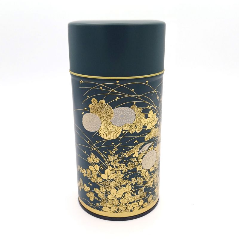 Caja de té verde japonés de metal, SHUKANOEN, 200 g
