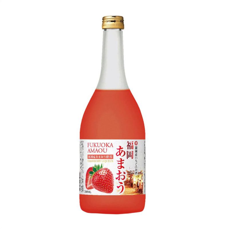 Japanischer Erdbeerlikör - FUKUOKA AMAOU