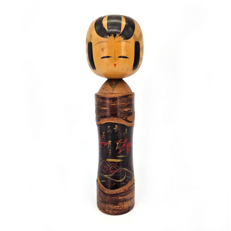 Muñeca japonesa de madera, KOKESHI VINTAGE, 36cm