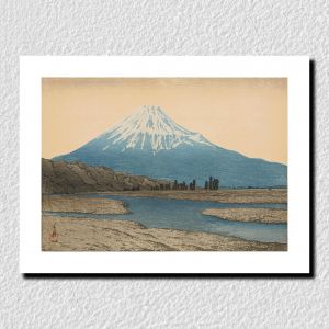 Druck Reproduktion von Kawase Hasui, Fuji kein Akebono