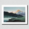 print reproduction of Kawase Hasui, Mount Fuji in the evening from Lake Ashino, Ashinoko no yufuji
