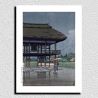 reproduccion impresa de Kawase Hasui, Templo Genzo, Miyazaki, Prefectura de Saitama