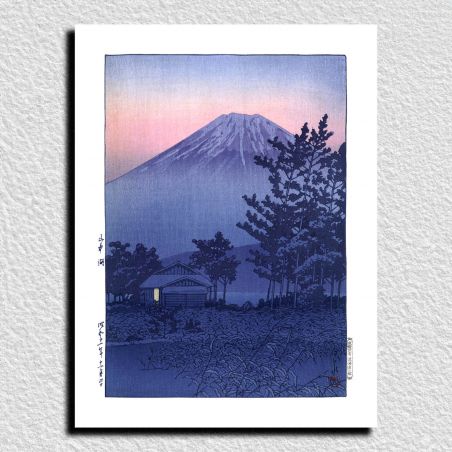 riproduzione a stampa di Kawase Hasui, Lago Yamanaka, Yamanakako