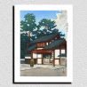 riproduzione a stampa di Kawase Hasui, Tempio Zuisenji a Narumi, Narumi Zuisenji