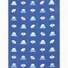 Mouchoir japonais en coton motif Mont Fuji, "Appreciate it" 43 x 34 cm