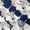 Japanisches Furoshiki-Kranich-Muster zum Verpacken von Bento, TSURU