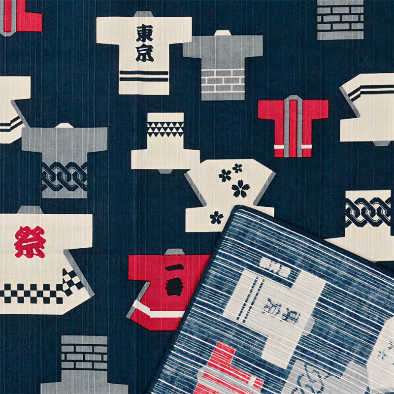 Japanisches Furoshiki zum Verpacken von Bento, Tokyo Happi