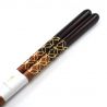 Pair of Japanese lacquered wood chopsticks - SHIPPO