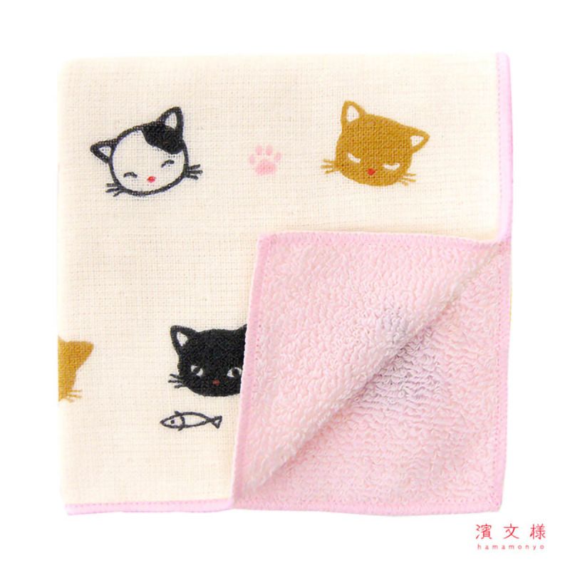 Japanese cotton handkerchief for children, Cat, NEKO
