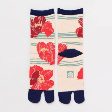 Calcetines tabi japoneses de algodón, KAYA, 23-25 ​​cm