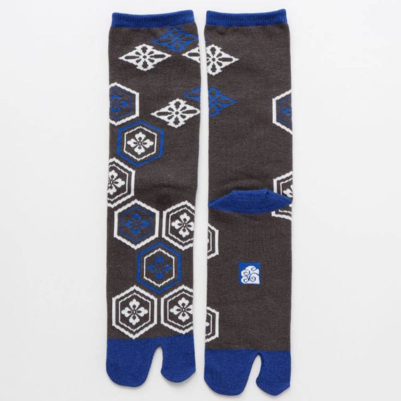 Japanese cotton tabi socks, KAYA, 23-25 cm