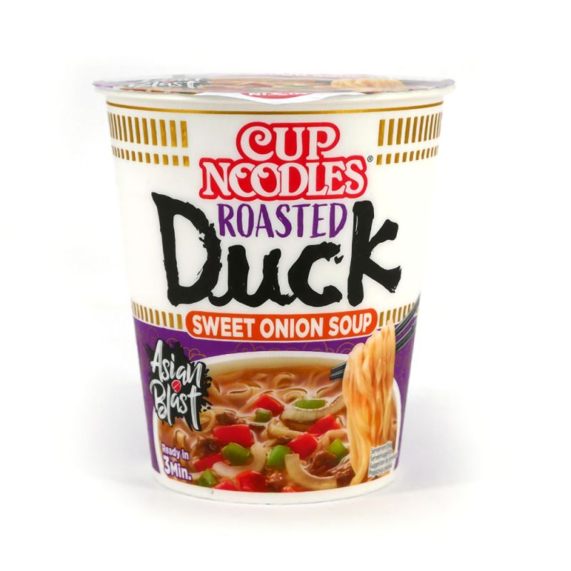 Cup of instant ramen, grilled duck flavor, NISSIN CUP NOODLE DUCK