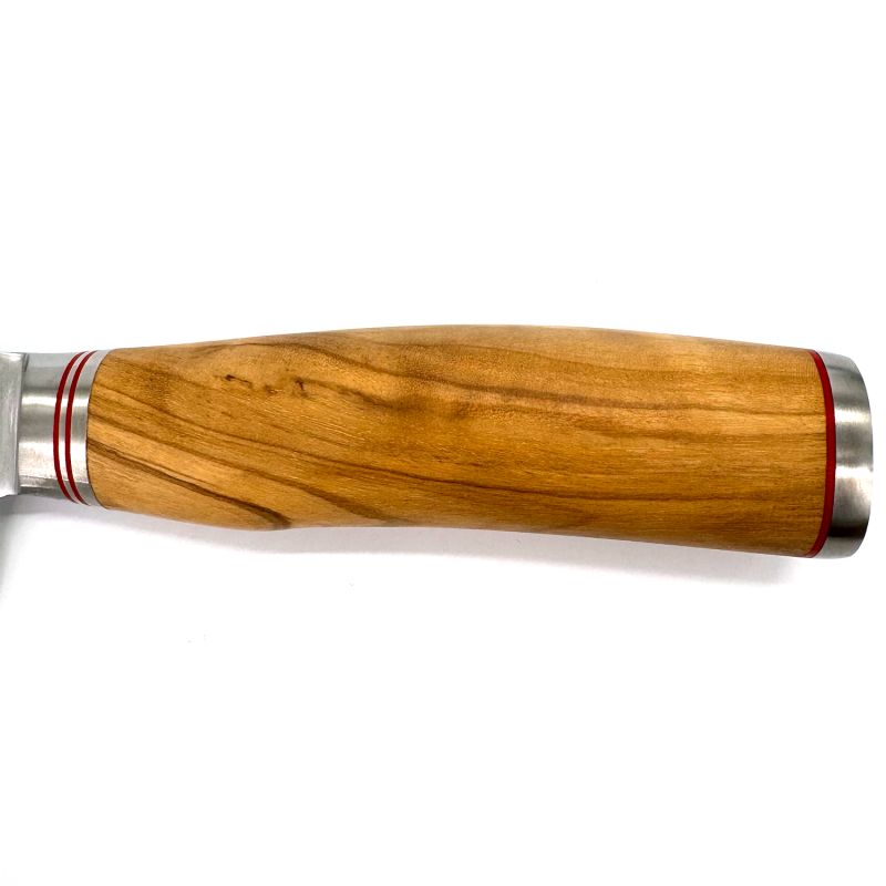 Coltello grande per tagliare verdure con manico in olivo - Orivu~ie - 9 cm