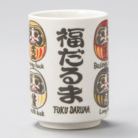 traditionelle japanische Teetasse mit DARUMA-Motiven