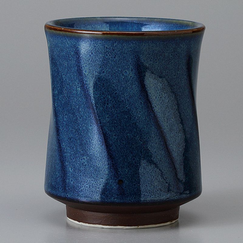 tasse bleue torsadée japonaise NAMAKO HAKKAKU