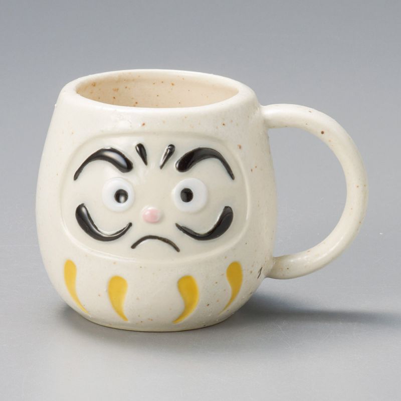 Mug japonais en céramique blanc - ATAMA - daruma