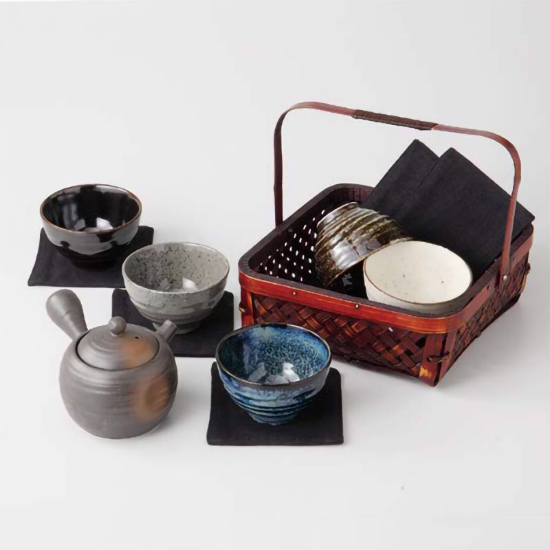 Japanese tea set with 1 teapot and 5 cups 6 pieces PRESTIGE