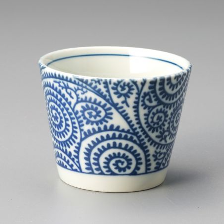 Tazza da tè giapponese di ceramica, KARAKUSA, rosso