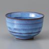 Taza de té de cerámica japonesa, azul claro - AOI MAGUKAPPU