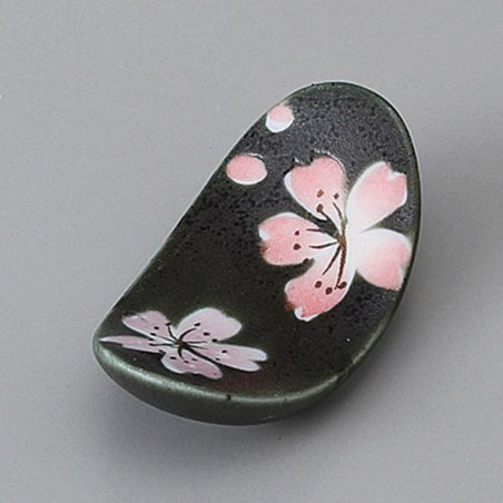 Japanese chopsticks rests cherry blossoms SAKURA grey