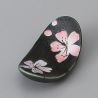 repose baguettes japonais noir fleur cerisier SAKURA gris