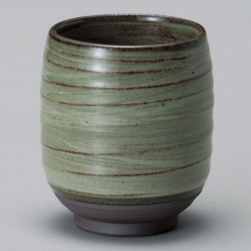 Tasse à thé japonaise en céramique, nuances de vert - NYUANSU