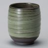 Tazza da tè in ceramica giapponese, sfumature di verde - NYUANSU