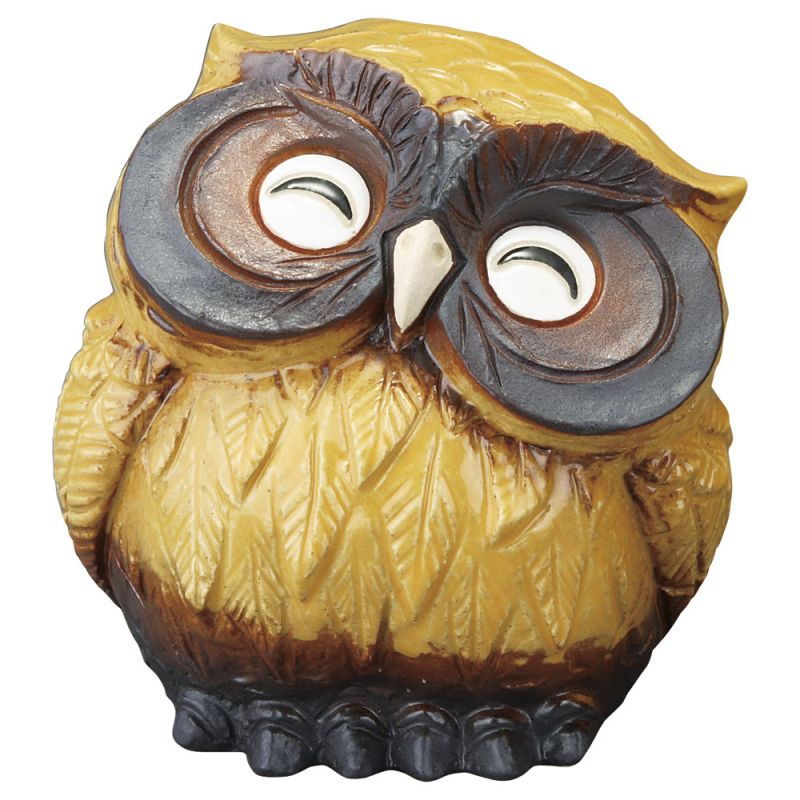 Japanese happy owl statue - FUKURO