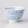 tea cup with sakura flower patterns blue KYÔSAKURA